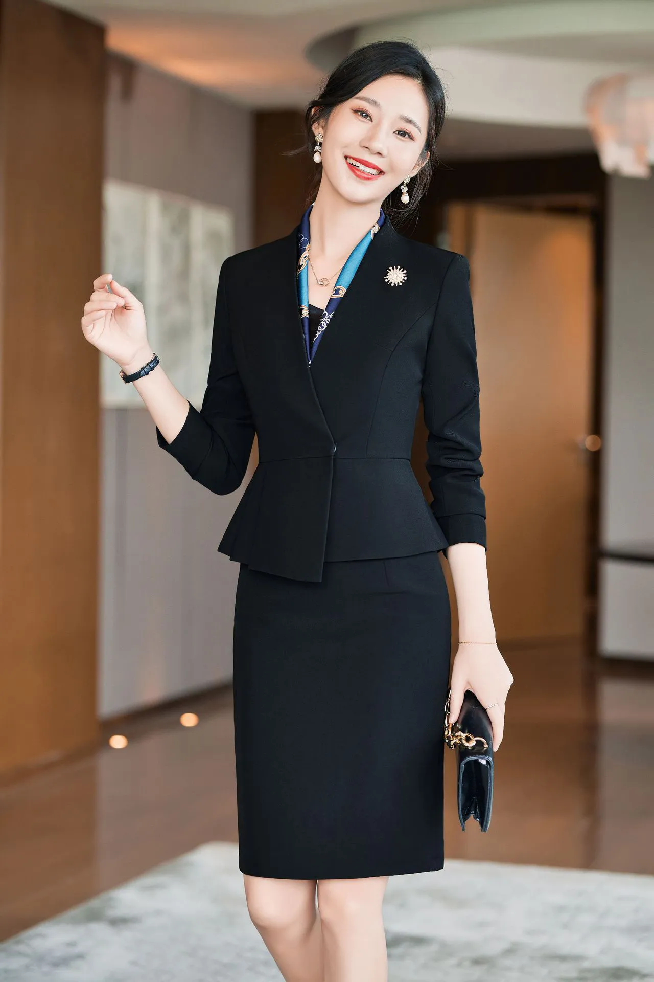 Đồng phục váy nữ công sở VM063 - Hình ảnh 4