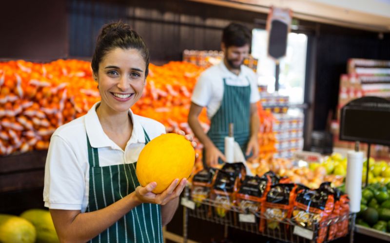 Tạp dề siêu thị